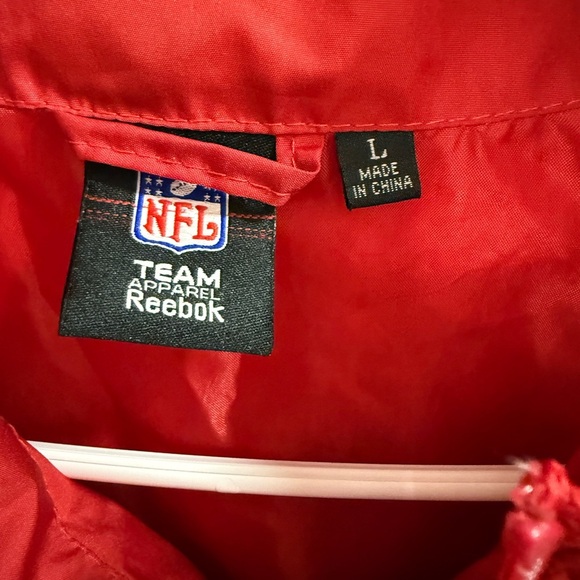 NFL Red and Gray Buccaneers Windbreaker Jacket - Picture 3 of 5